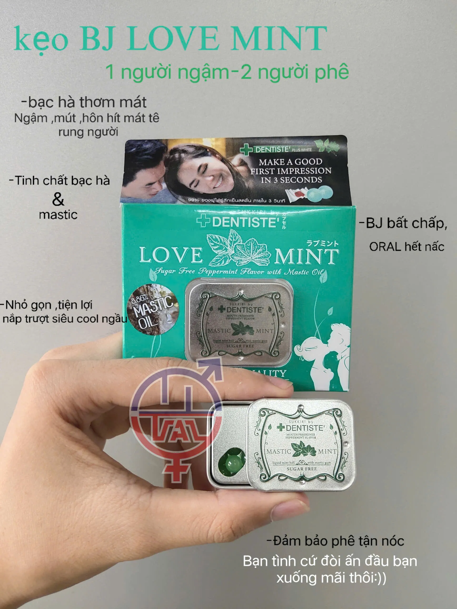 Kẹo BJ Love Mint – hộp 20 viên Chính hãng Thái Lan